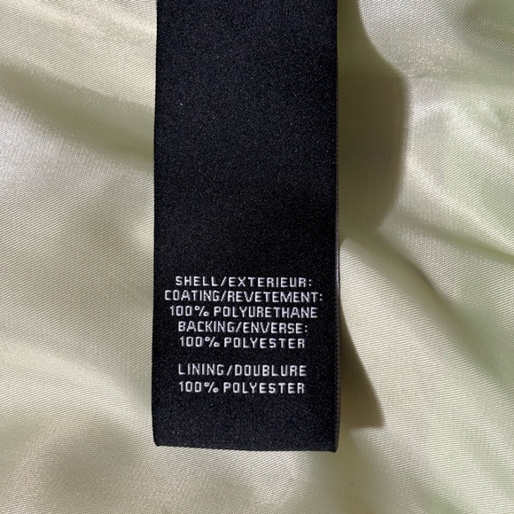 7 For All Mankind Light Green Faux Leather Crop Bomber Jacket Size XS - Picture 7 of 7